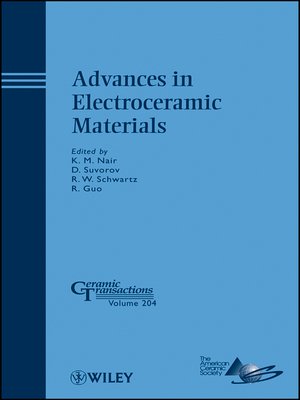 cover image of Advances in Electroceramic Materials